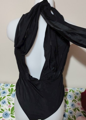 #Siyah Drapeli Mini Kadın Mayo - Görsel 2