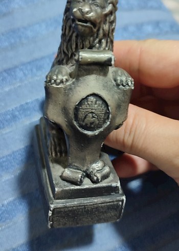 #Aslan Parlak Altın Renkli Aslan Figürü - Görsel 4