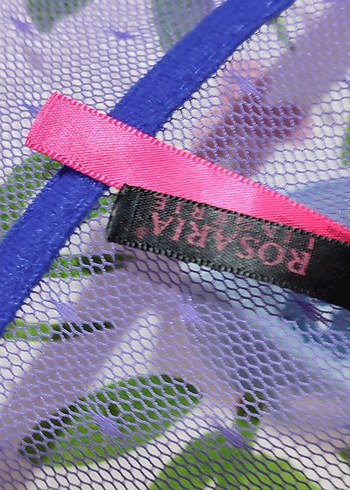 #vintage  Büstiyer Nakışlı Mor Gotik Midi - Görsel 5