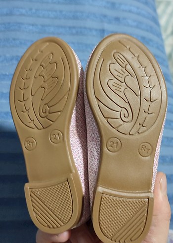 #Çiçek Detaylı Pembe Kız Babet - Görsel 3