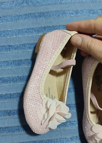 #Çiçek Detaylı Pembe Kız Babet - Görsel 4