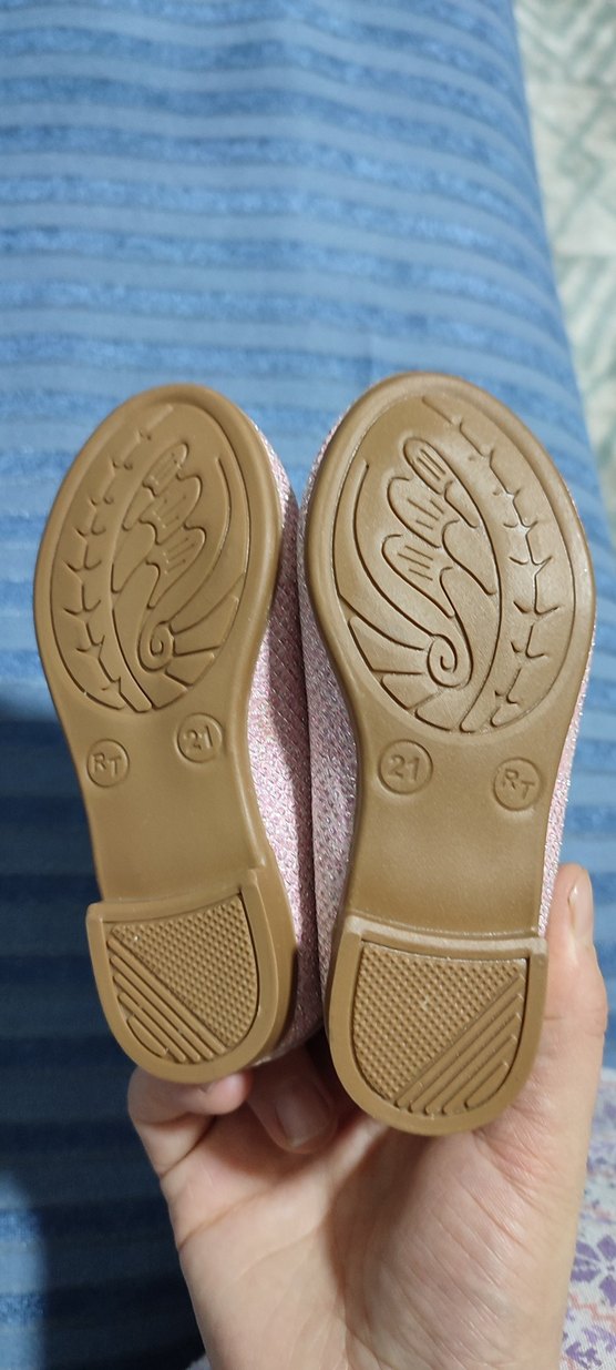 #Çiçek Detaylı Pembe Kız Babet - Görsel 3