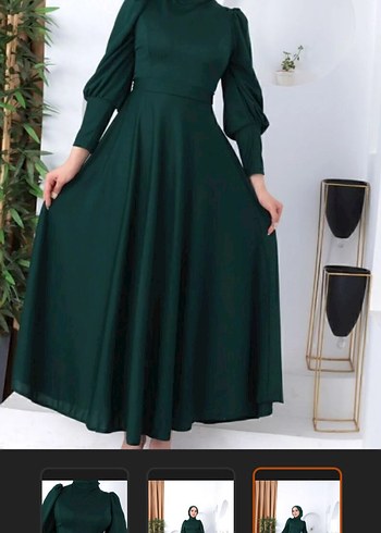 Uzun Siyah Gotik Yüksek Yaka Kadın Abiye - Görsel 3