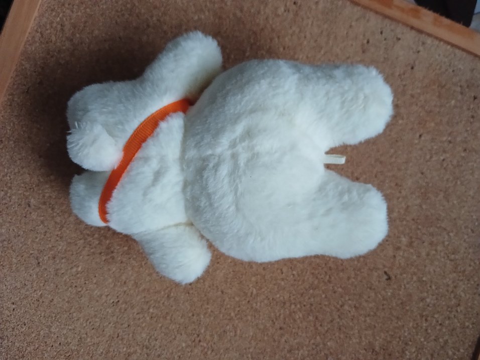 Beyaz Peluş Tavşan Havuçlu Anahtarlık - Görsel 5