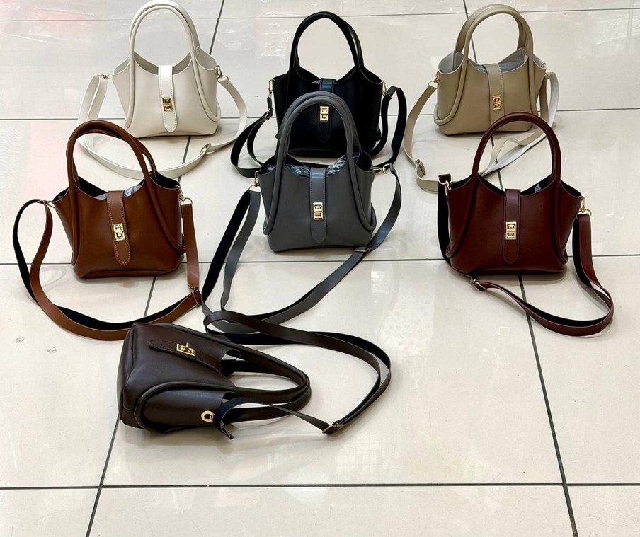 Kahverengi Minimalist Deri Kadın Çanta - Görsel 2