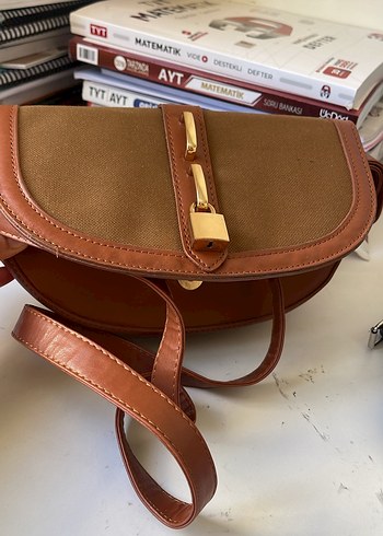 Kahverengi Deri Kadın Çanta - Görsel 2