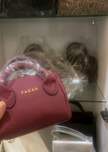 Vakko Bordo Deri Kadın Çanta - Görsel 2