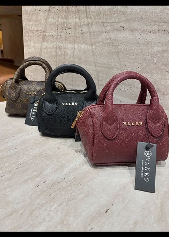 Vakko Bordo Deri Kadın Çanta - Görsel 5