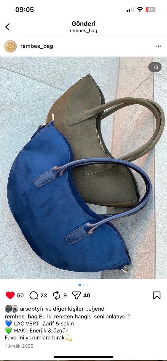 Minimalist Haki Süet Kadın Çanta - Görsel 2