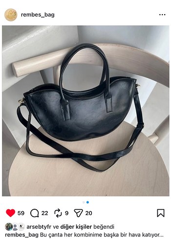 Minimalist Siyah Deri Kadın Çanta - Görsel 2