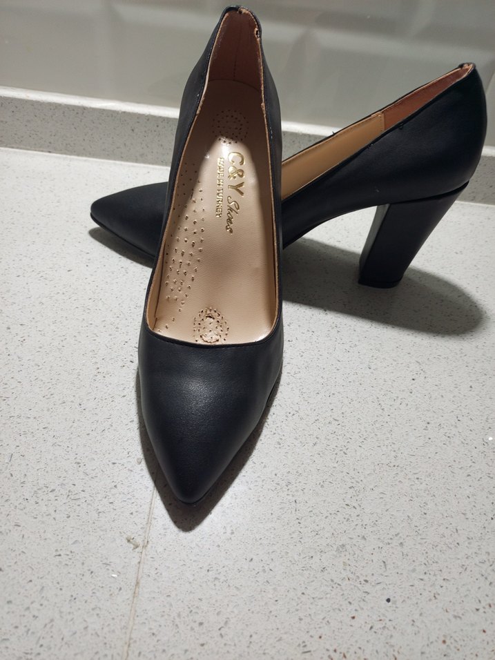 Tokalı Siyah Kadın Topuklu Stiletto - Görsel 3