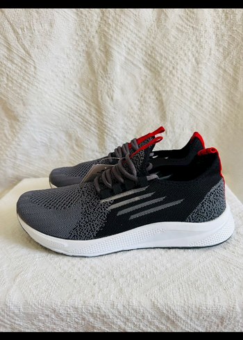 Gri Erkek Spor Ayakkabı Bağcıklı - Görsel 2