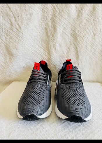 Gri Erkek Spor Ayakkabı Bağcıklı - Görsel 4