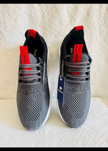 Gri Erkek Spor Ayakkabı Bağcıklı - Görsel 5