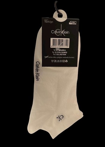 Calvin Klein Bambu Erkek Patik Çorap Seti 6lı - Görsel 5