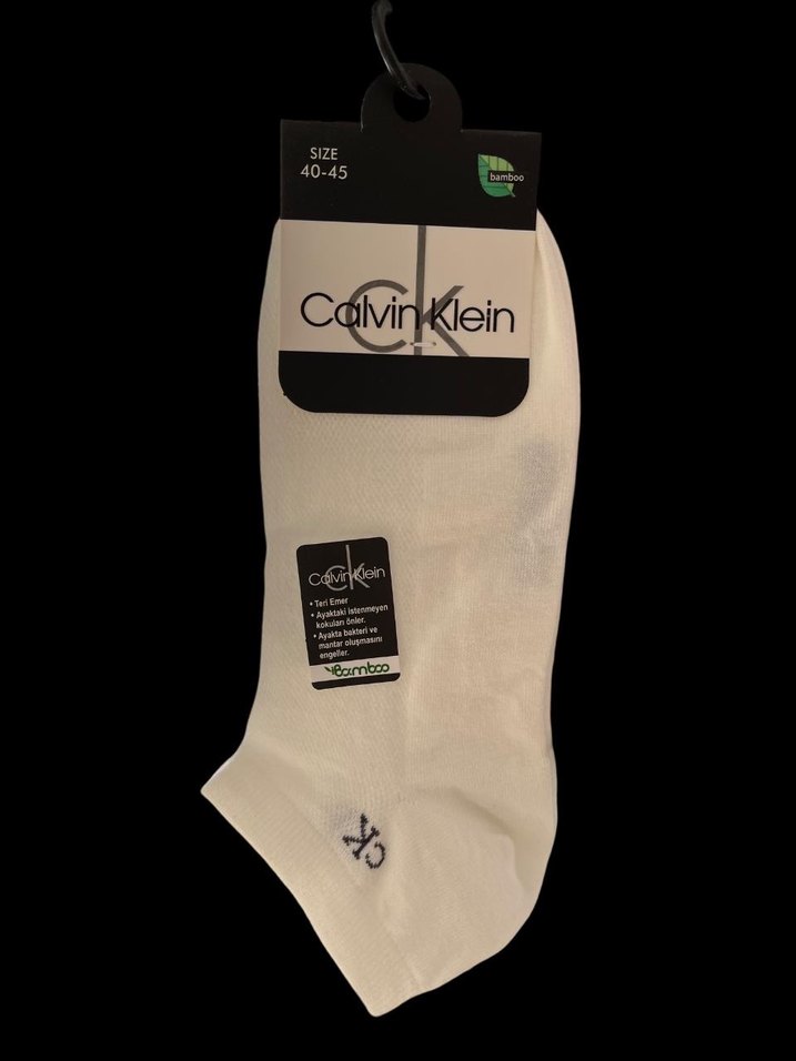 Calvin Klein Bambu Erkek Patik Çorap Seti 6lı - Görsel 4
