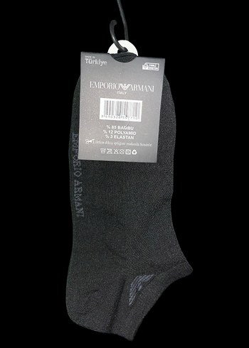 Emporio Armani Bambu Patik Çorap 6 ADET - Görsel 5