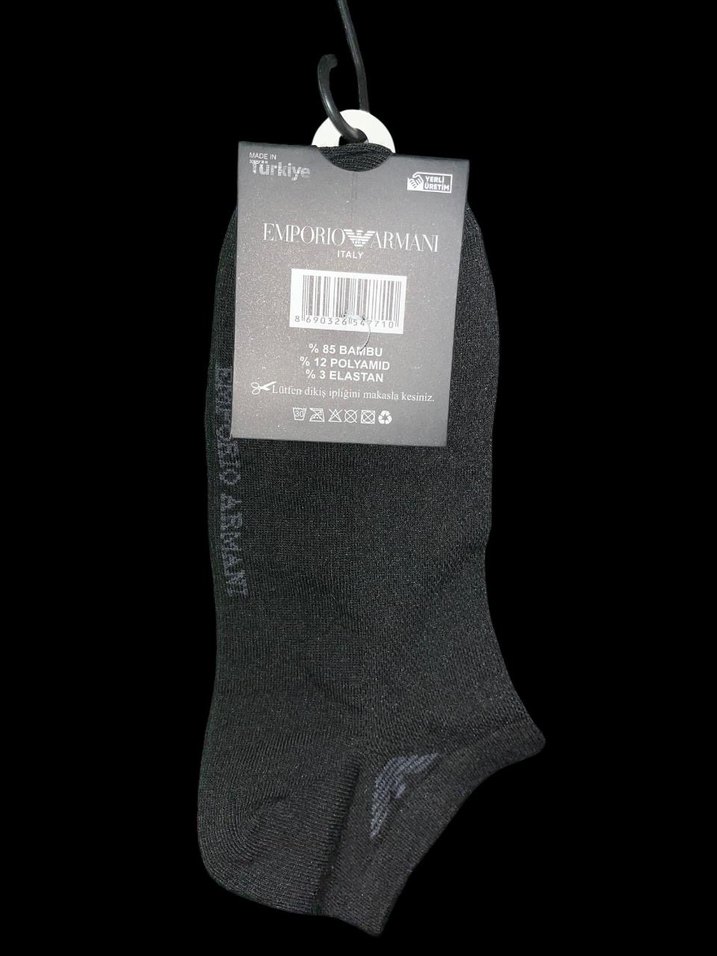 Emporio Armani Bambu Patik Çorap 6 ADET - Görsel 5