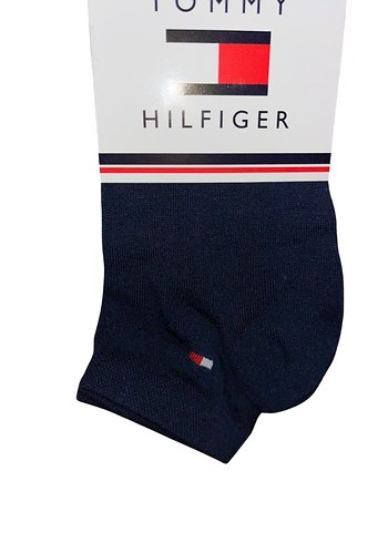 6 Adet Tommy Hilfiger Siyah Patik Çorap - Görsel 2