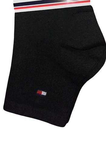 6 Adet Tommy Hilfiger Siyah Patik Çorap - Görsel 4