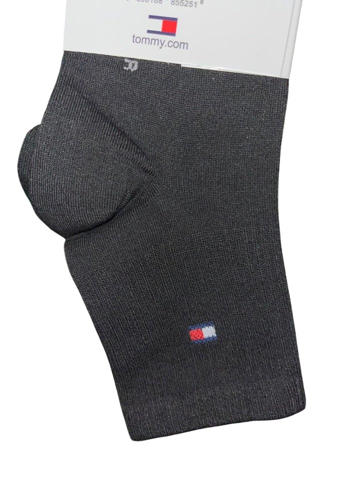 6 Adet Tommy Hilfiger Siyah Patik Çorap - Görsel 3