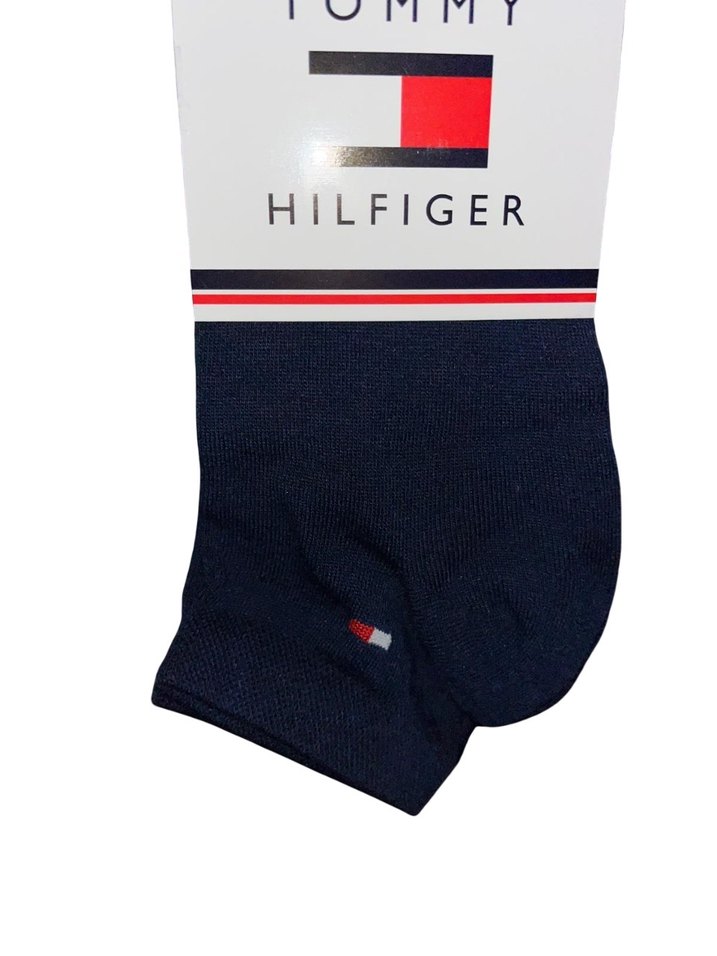 6 Adet Tommy Hilfiger Siyah Patik Çorap - Görsel 2