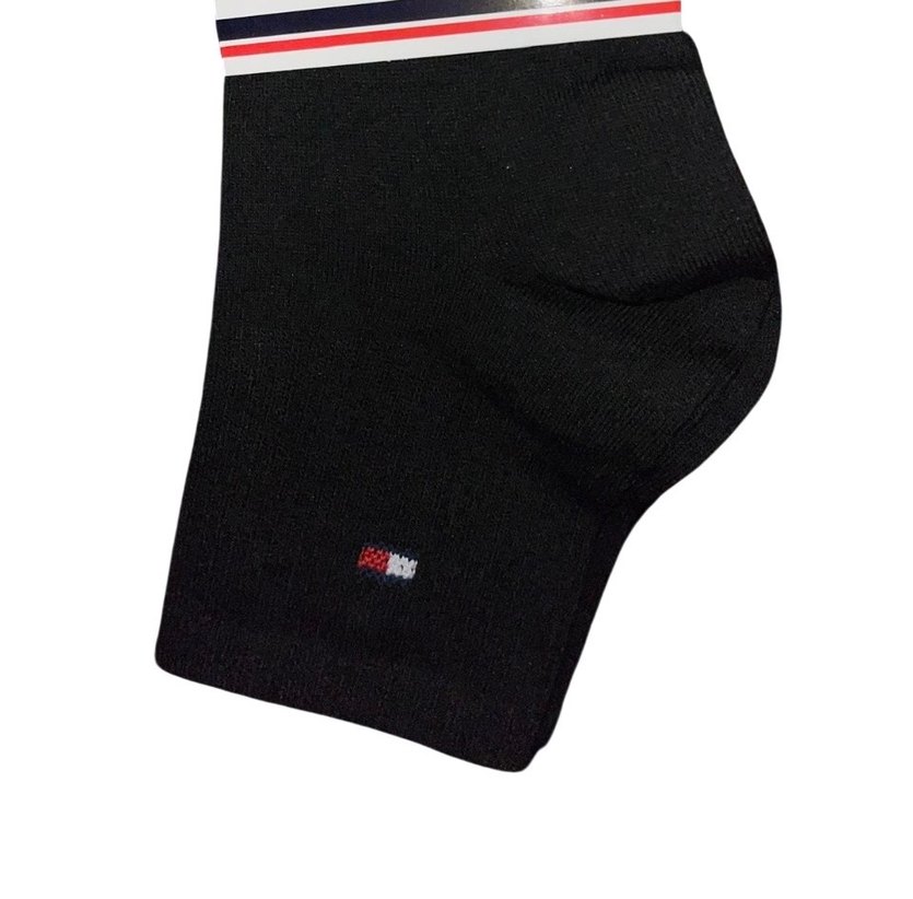 6 Adet Tommy Hilfiger Siyah Patik Çorap - Görsel 4