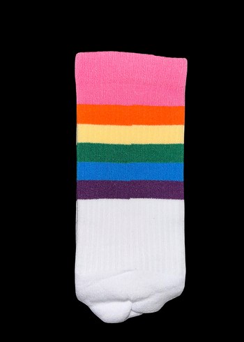 4 ÇİFT BEYAZ KOLEJ ÇORAP - Görsel 2