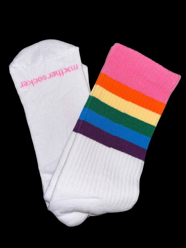 4 ÇİFT BEYAZ KOLEJ ÇORAP - Görsel 3