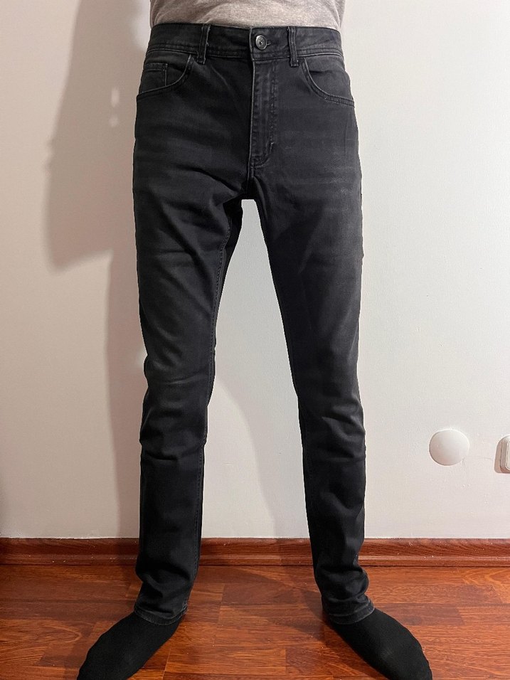 Siyah Slim Fit Erkek Denim Pantolon - Görsel 4