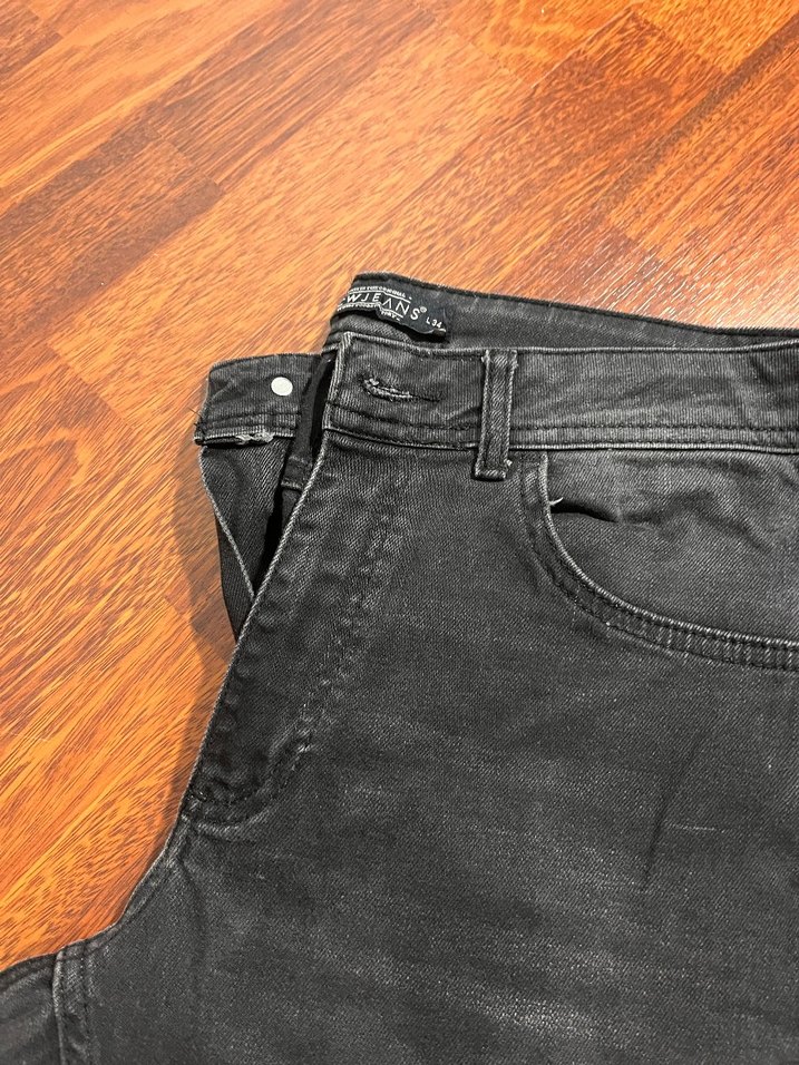 Siyah Slim Fit Erkek Denim Pantolon - Görsel 2