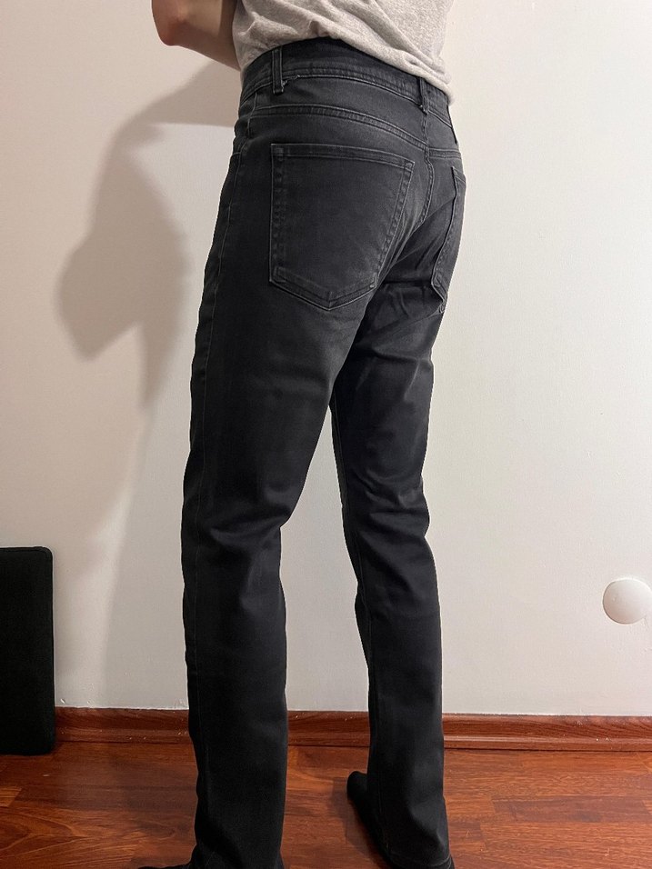 Siyah Slim Fit Erkek Denim Pantolon - Görsel 5