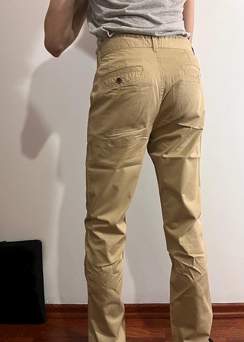 Bej Regular Fit %100 Pamuk Erkek Pantolon - Görsel 5