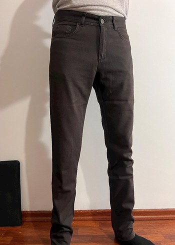 Kahverengi Erkek Denim Pantolon - Görsel 2