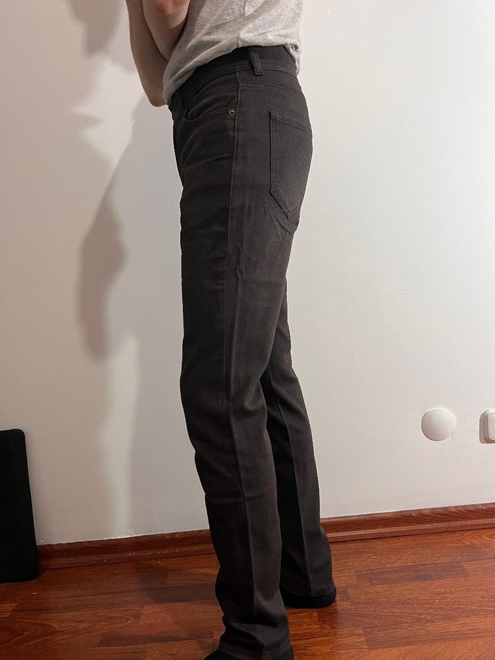 Kahverengi Erkek Denim Pantolon - Görsel 4