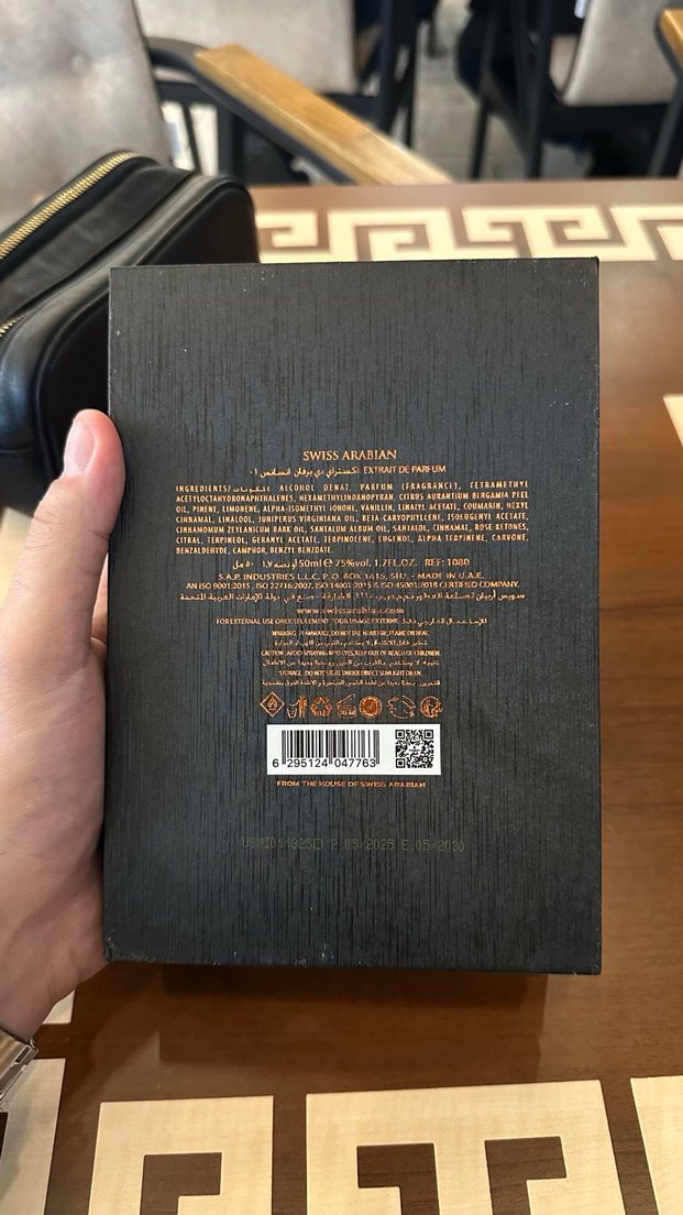 Swiss Arabian Incense 01 Erkek Parfümü - Görsel 5