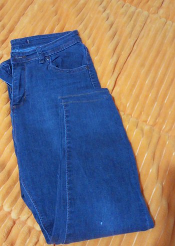 Düz Kesim gri Kadın Denim Pantolon - Görsel 2