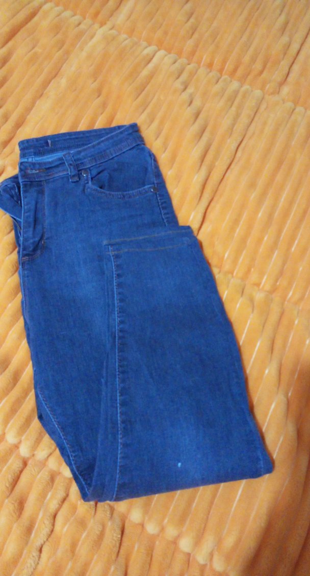 Düz Kesim gri Kadın Denim Pantolon - Görsel 2