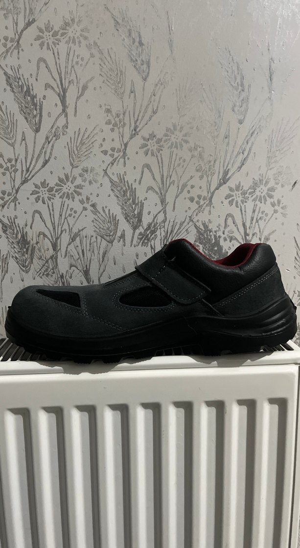 Gri Erkek Outdoor Ayakkabı Velcro Bantlı - Görsel 2