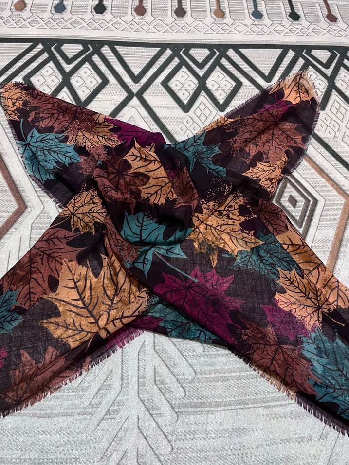 Bohem Çok Renkli Kadın Şal - Görsel 4