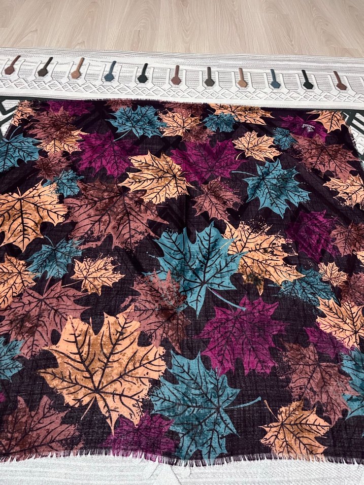 Bohem Çok Renkli Kadın Şal - Görsel 3