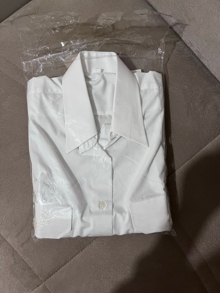 Düğmeli Beyaz Erkek Gömlek - Görsel 4