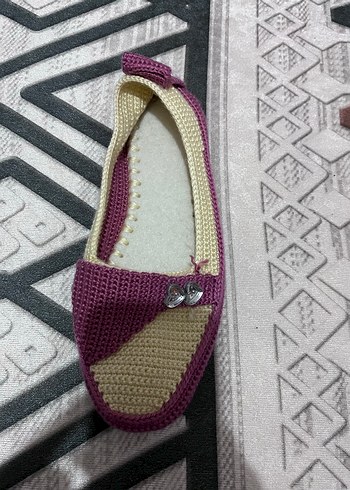 Mor Örgü 37 Numara Kadın Terlik - Görsel 3