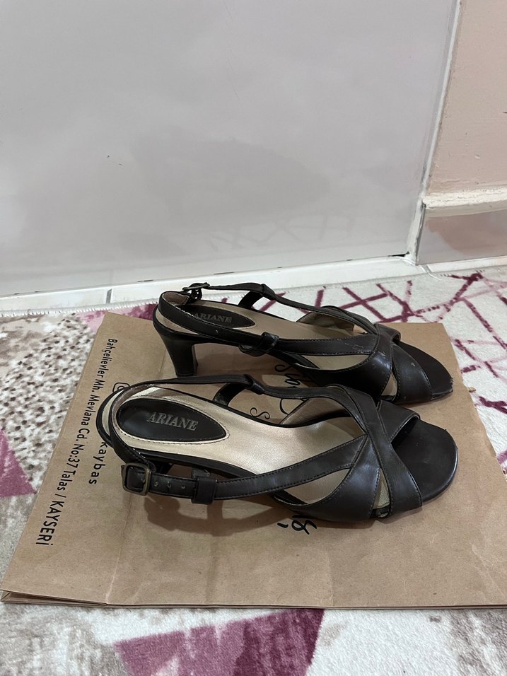 Kahverengi Kadın Sandelet - Görsel 3