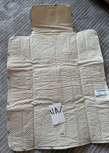 Nakışlı Bej Bebek alt açma örtüsü - Görsel 4