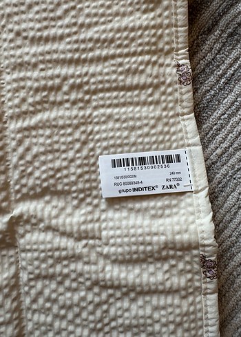 Nakışlı Bej Bebek alt açma örtüsü - Görsel 5