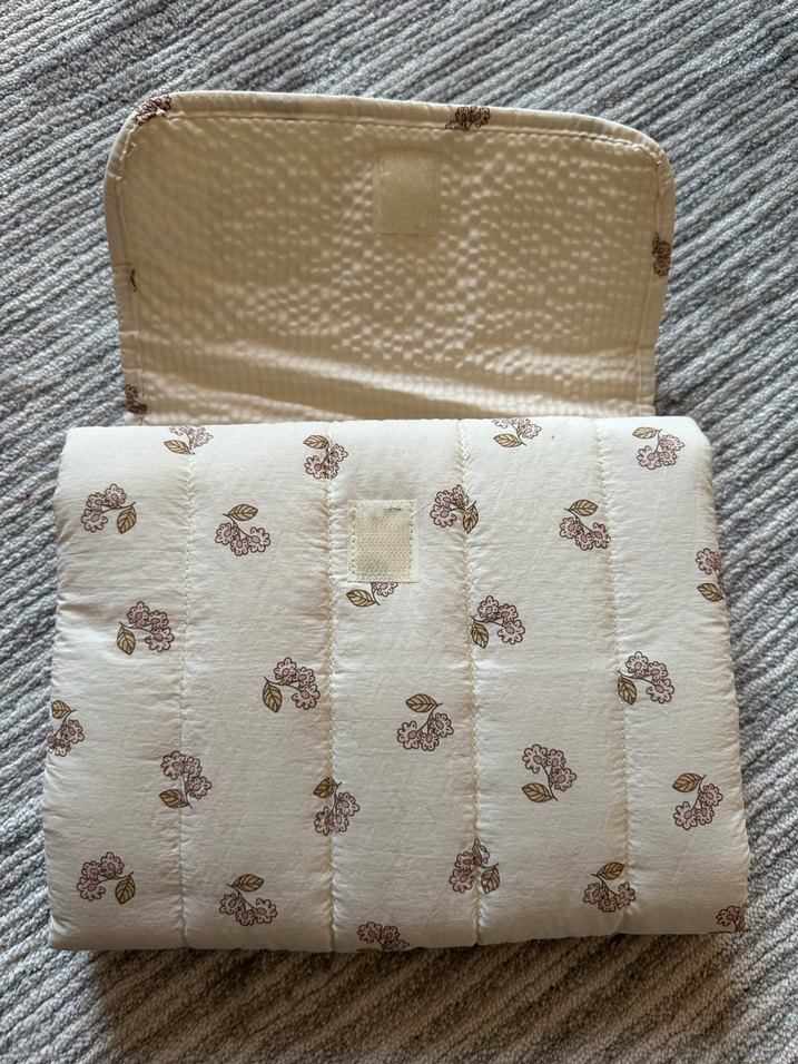 Nakışlı Bej Bebek alt açma örtüsü - Görsel 2