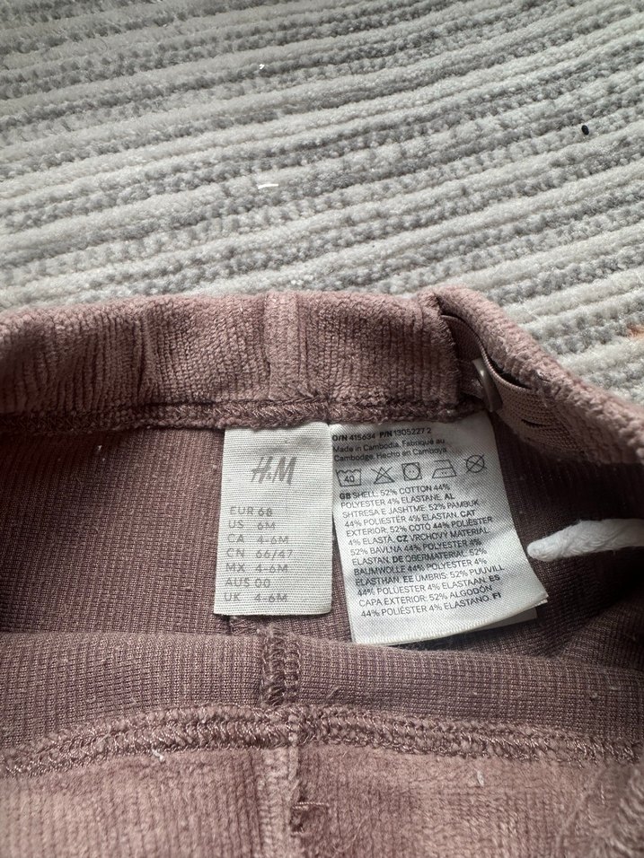 Kız Çocuk Süet Görünümlü Düğmeli Kahverengi Tayt - Görsel 2