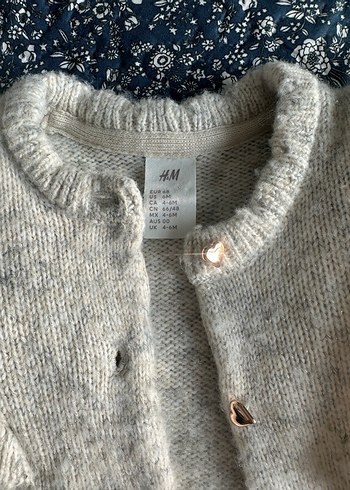 Kız Çocuk Gri Bohem Örgü Hırka - Görsel 2