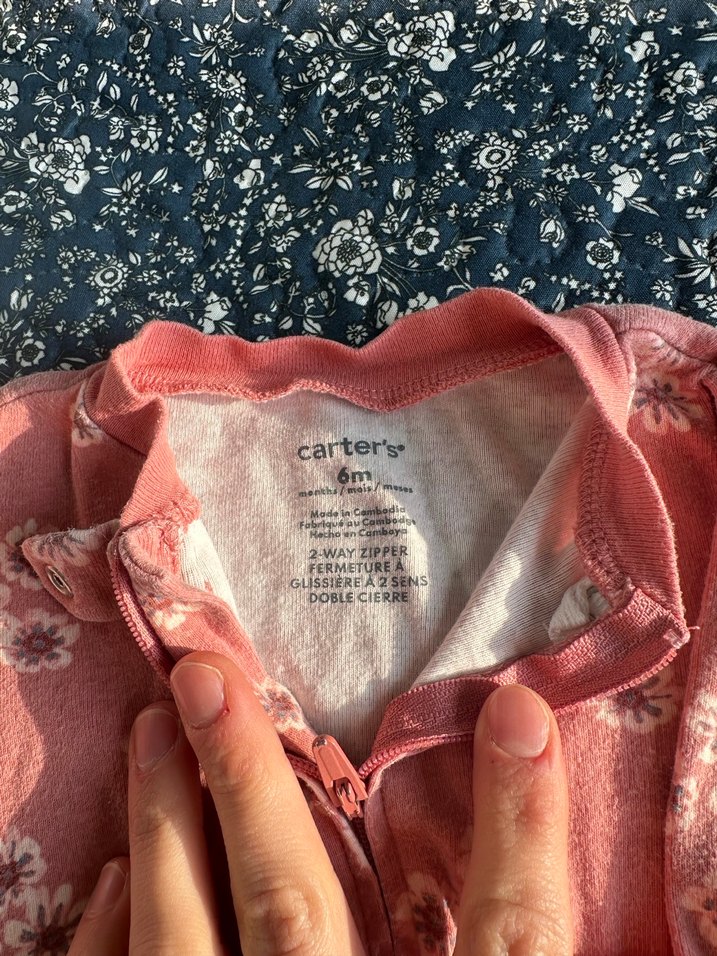 Kız Bebek Fermuarlı Pembe carters  Tulum - Görsel 2